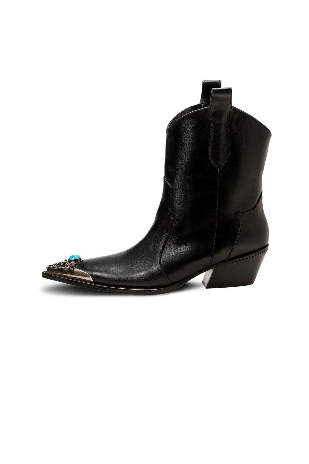 JL Twins-Aqua Ankle Boots Siyah-Bot-2-Milagron.com