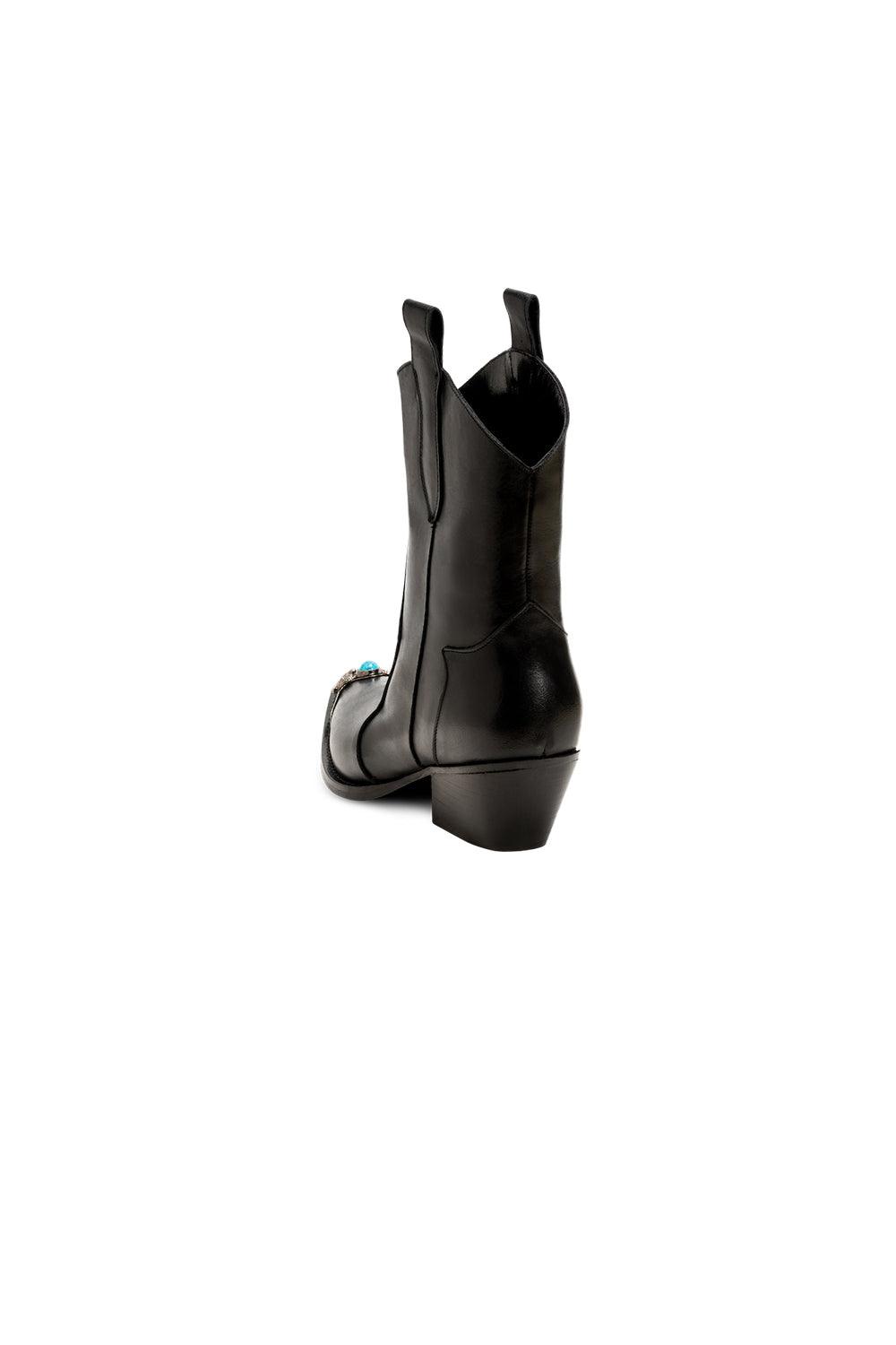 JL Twins-Aqua Ankle Boots Siyah-Bot-3-Milagron.com