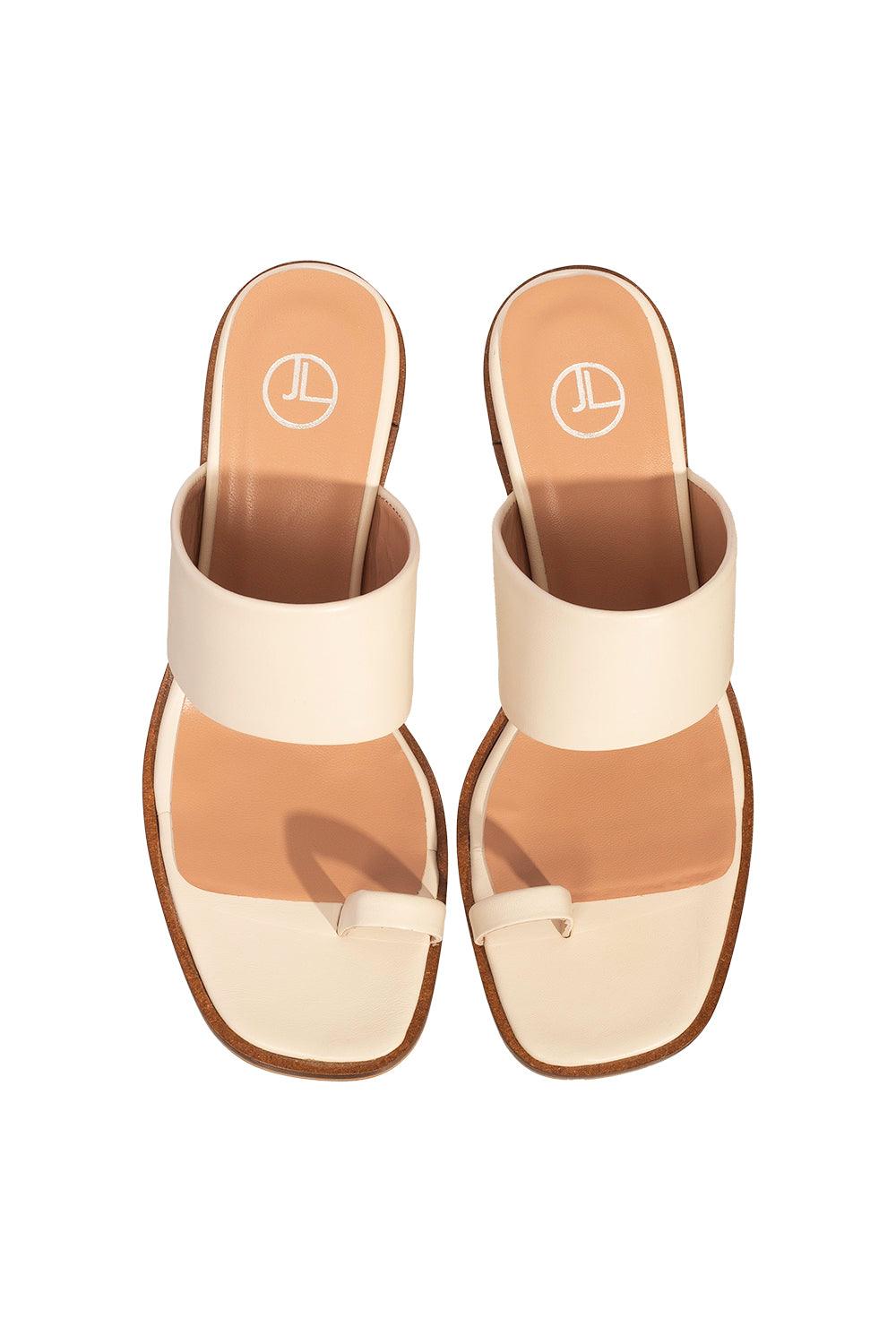 JL Twins-Eda Mules Bej-Sandalet & Terlik-2-Milagron.com