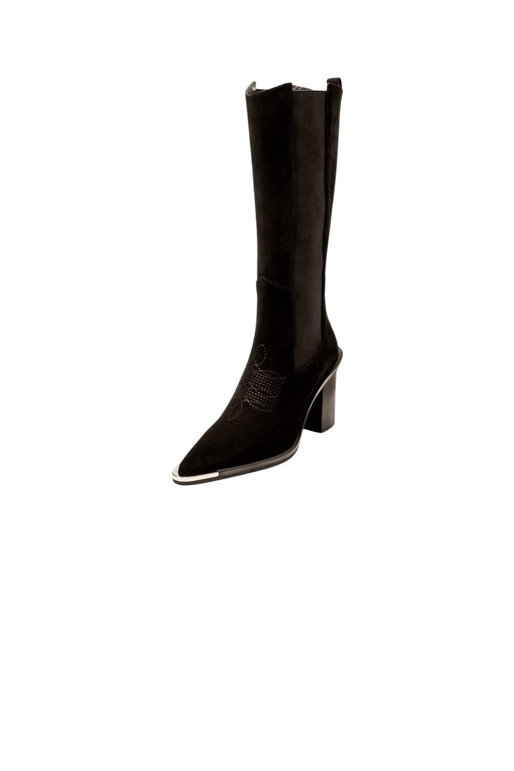 JL Twins-Tall Conwell Boots Black-Bot-7-Milagron.com
