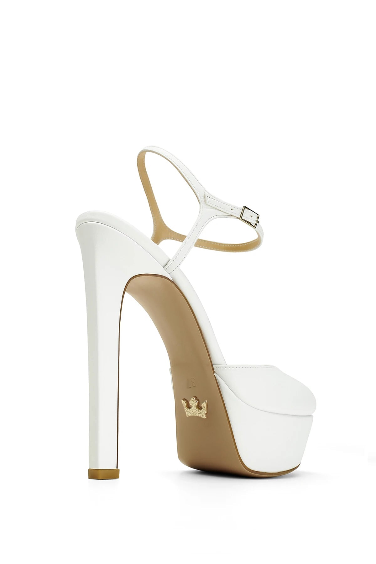 Brida Deri 14 Cm Platform Topuklu Ayakkabı