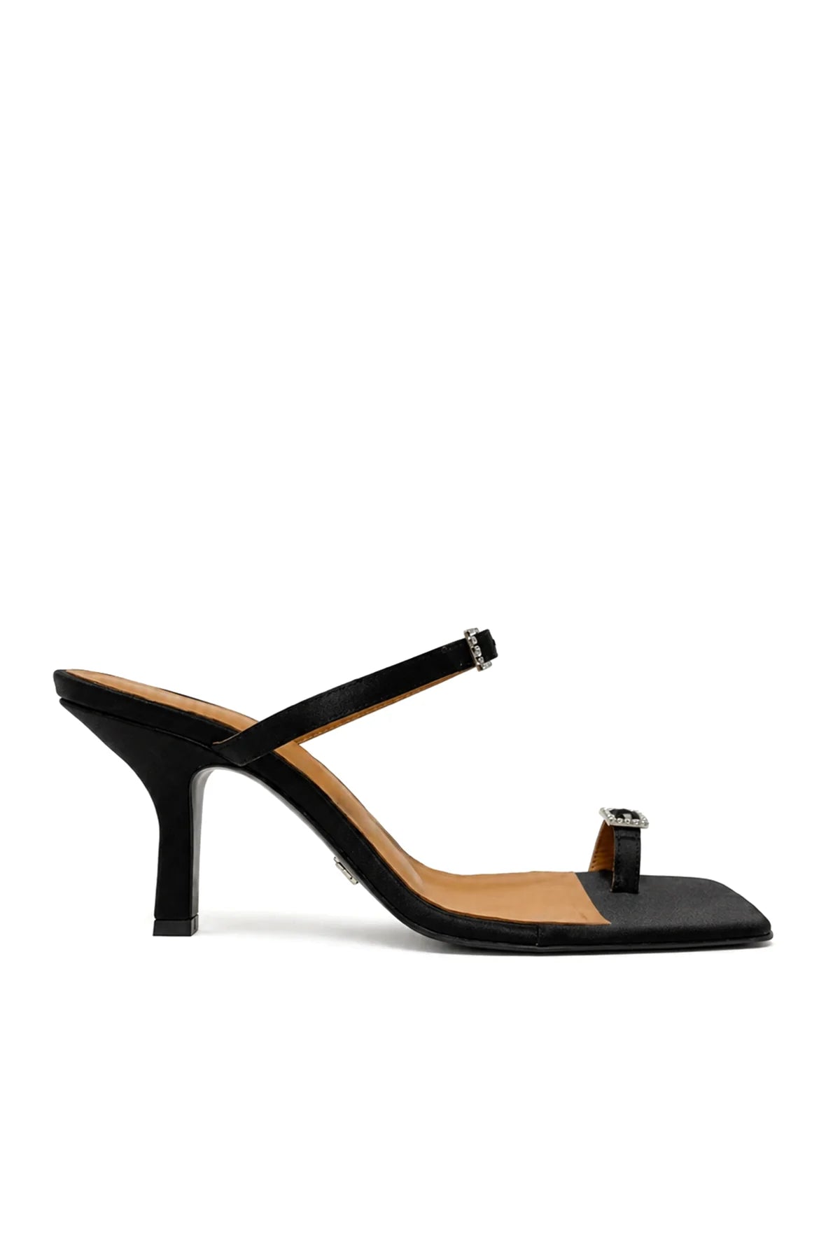 Celine Saten 8 Cm Topuklu Terlik