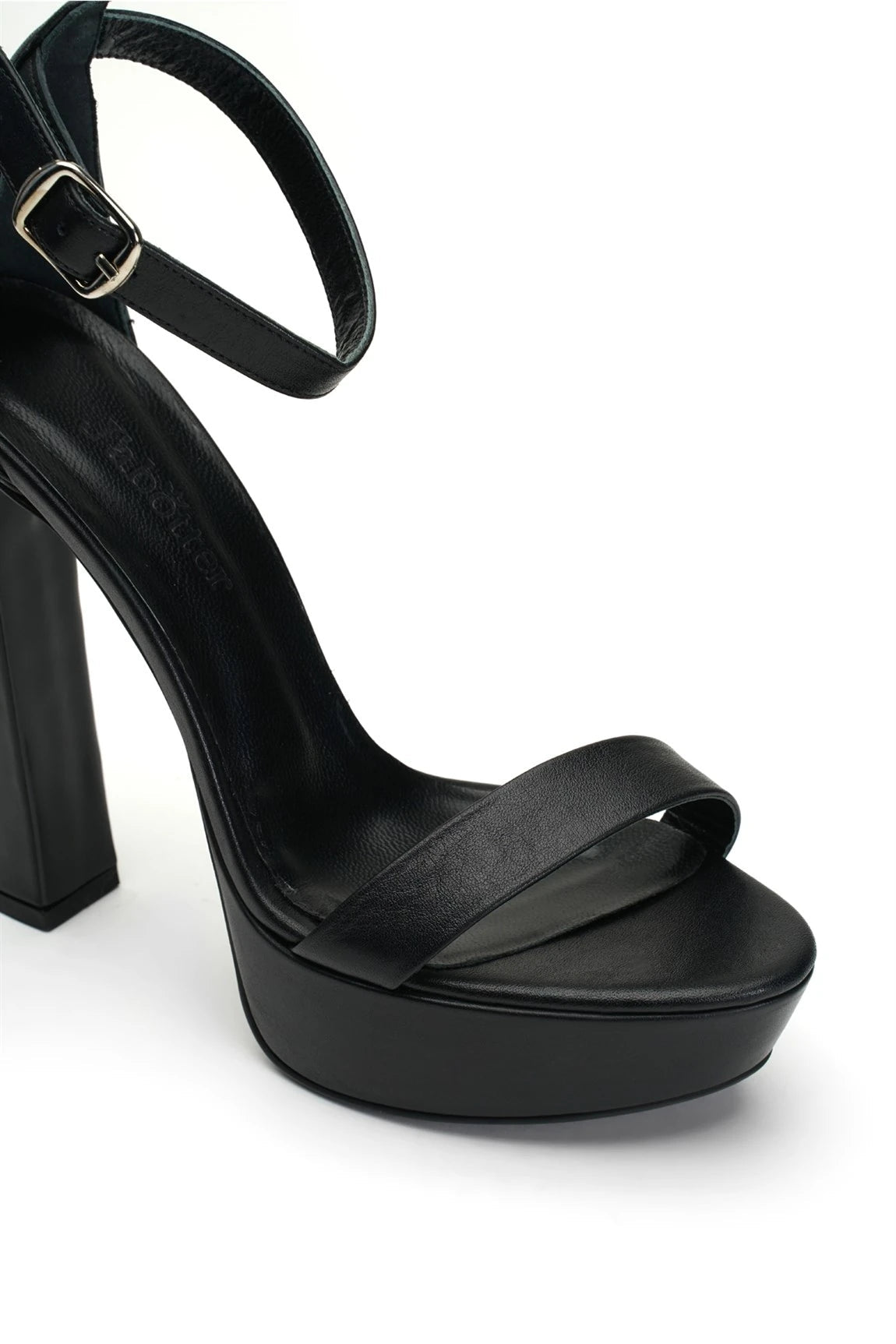 Desire Deri 14 Cm Platform Topuklu Ayakkabı