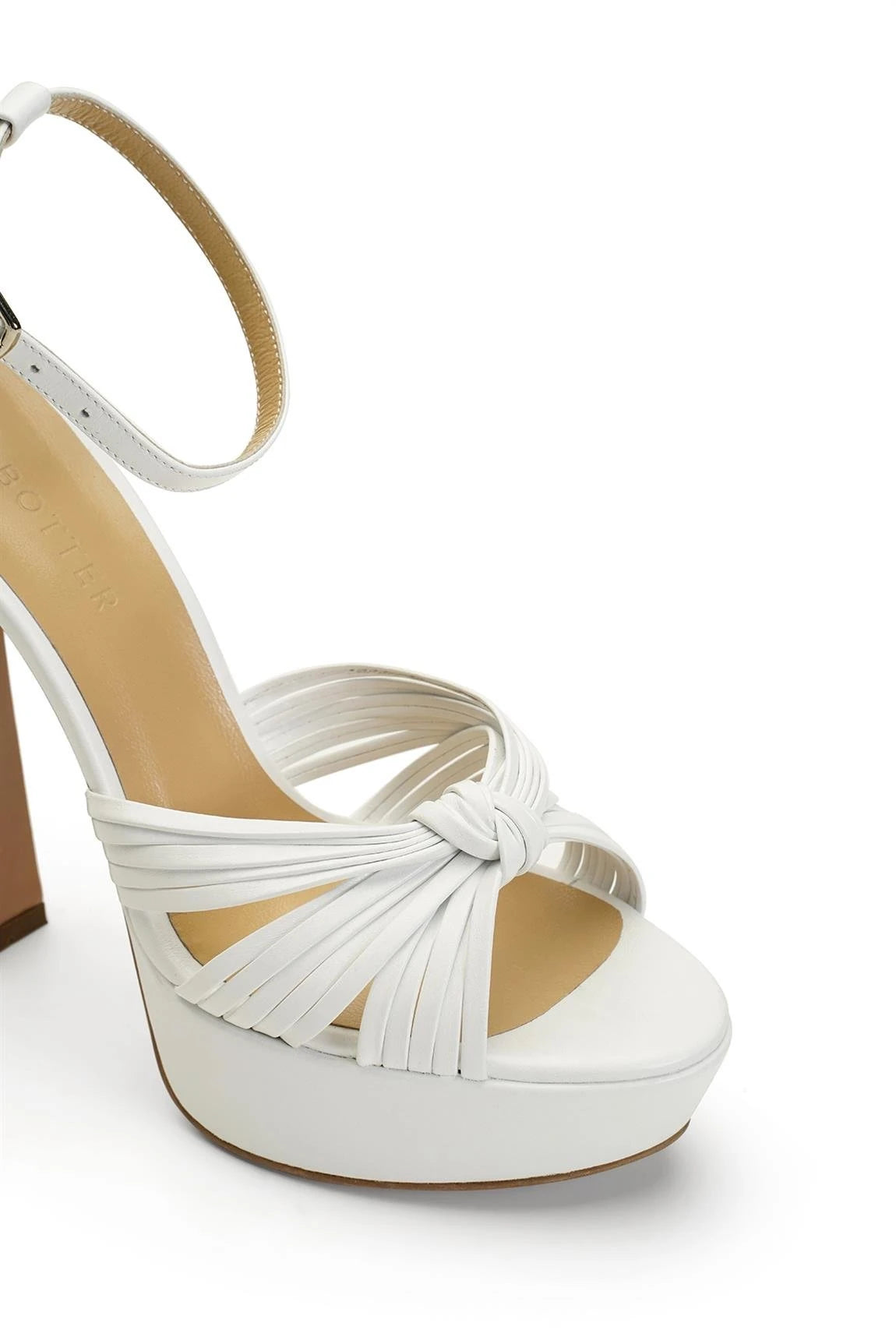 Gwen Deri 14 Cm Platform Topuklu Ayakkabı