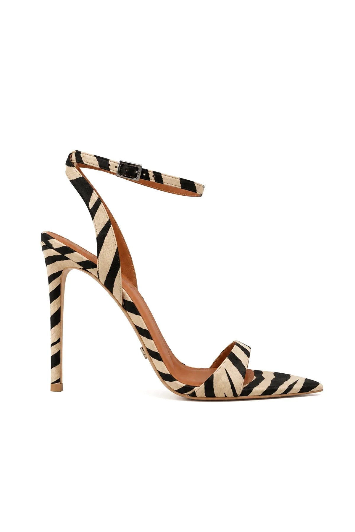 Savanna Zebra Desen 10 Cm Topuklu Ayakkabı