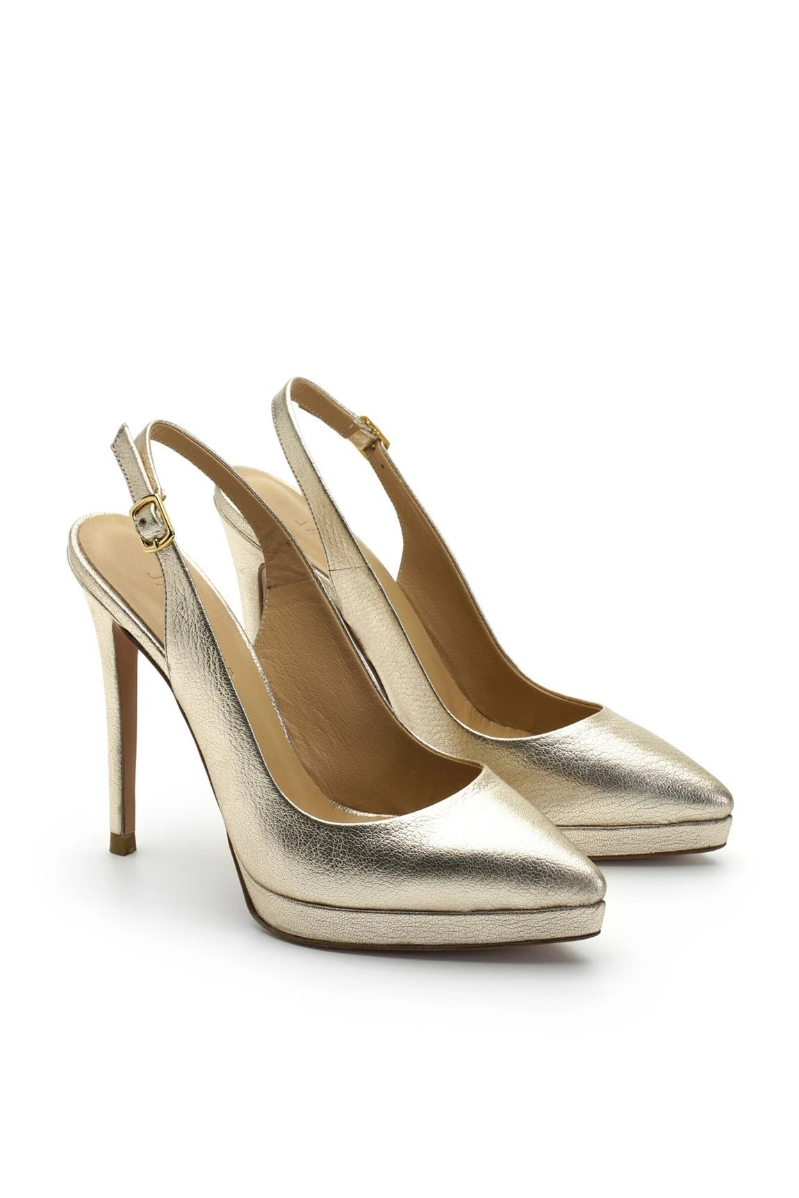 Tanya Deri 12 Cm Platform Topuklu Ayakkabı