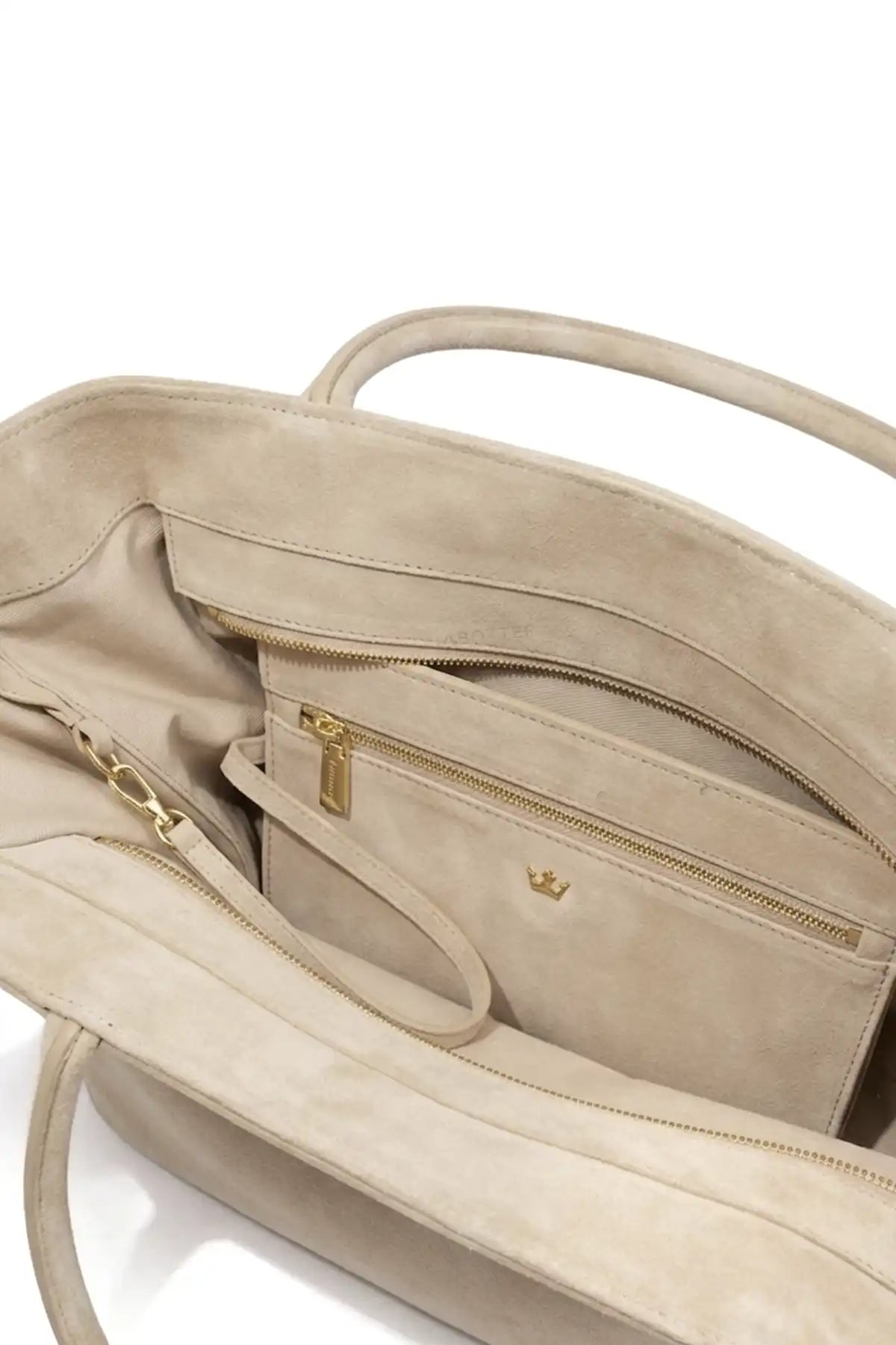 Jabobag Tote Medium Süet Omuz Çantası