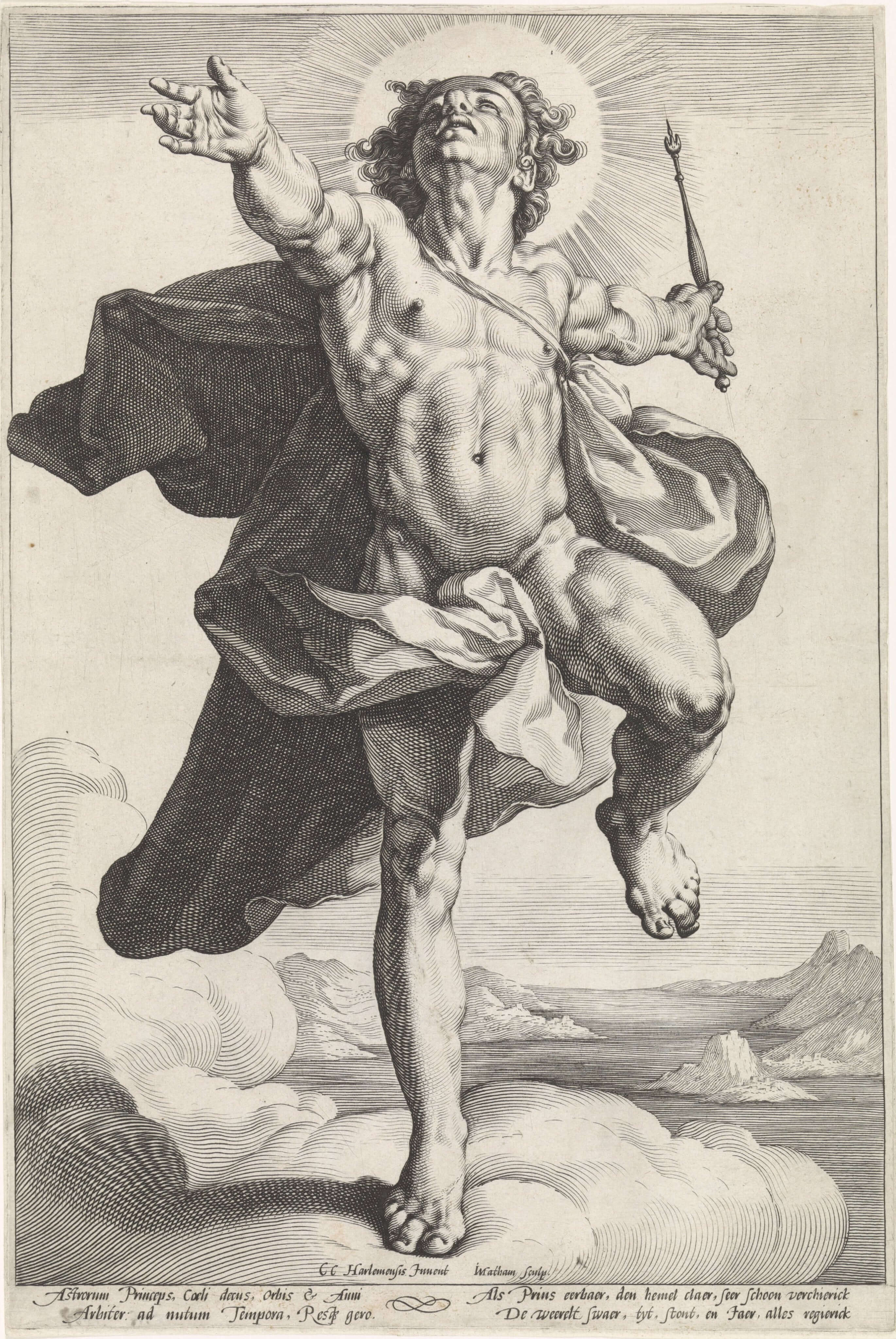 Jacob Matham - Helios Olarak Apollon