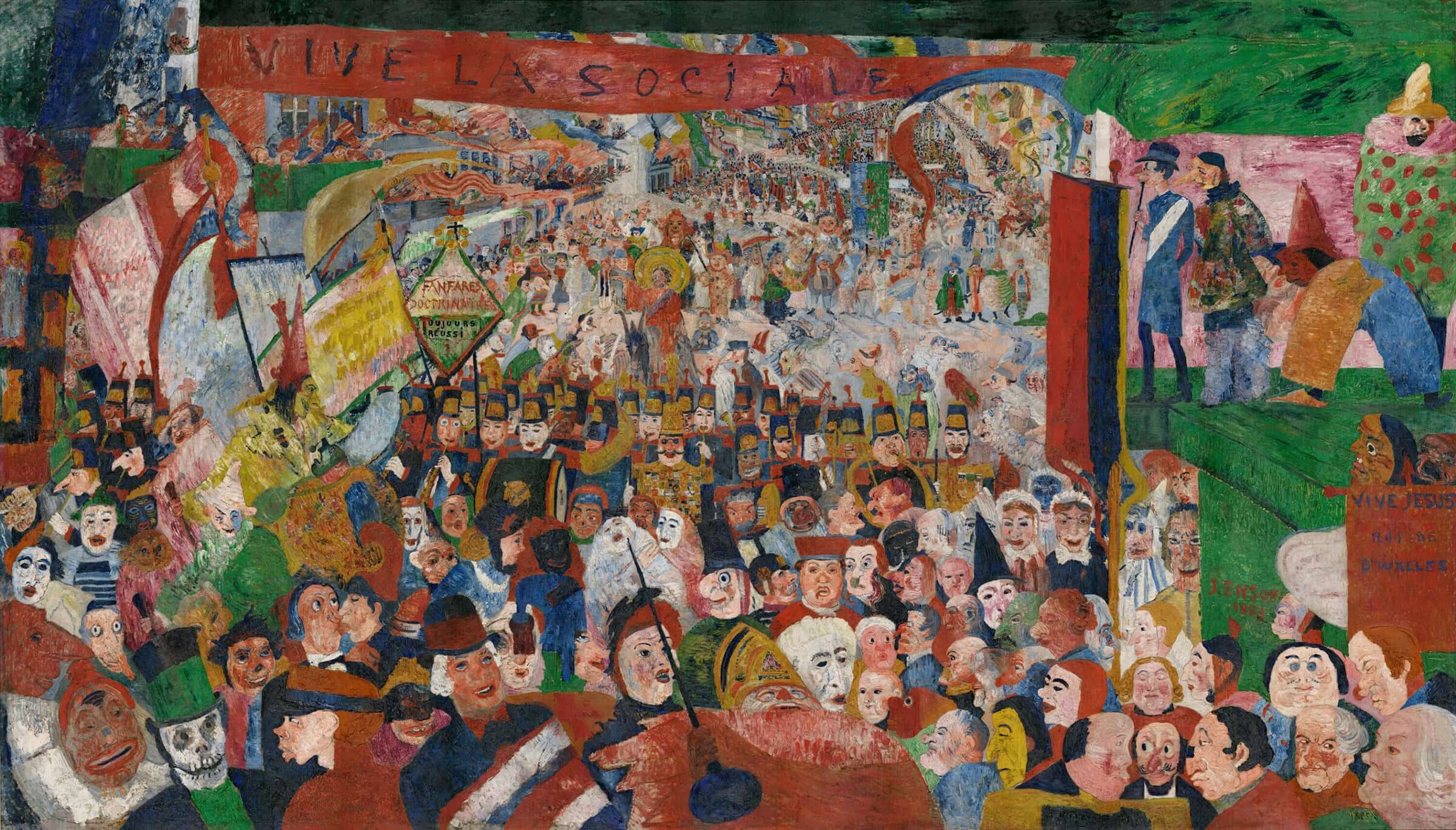 James Ensor - İSa'Nın 1889'Da Brüksel'E Girişi