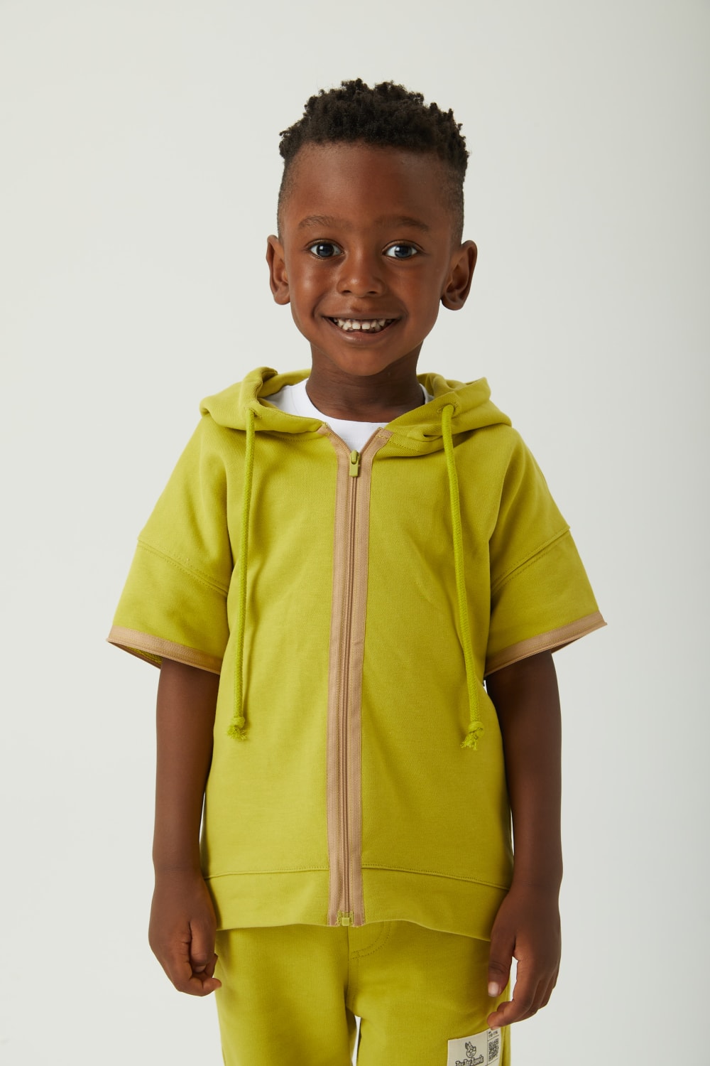 JayJayJumpie-3'ü Bir Arada Dönüşebilir Hoodie Çıkarılabilir Dirsek Parçalı Kapüşonlu Çocuk Sweatshirt | Lime-Sweatshirts & Hoodies-3-Milagron.com
