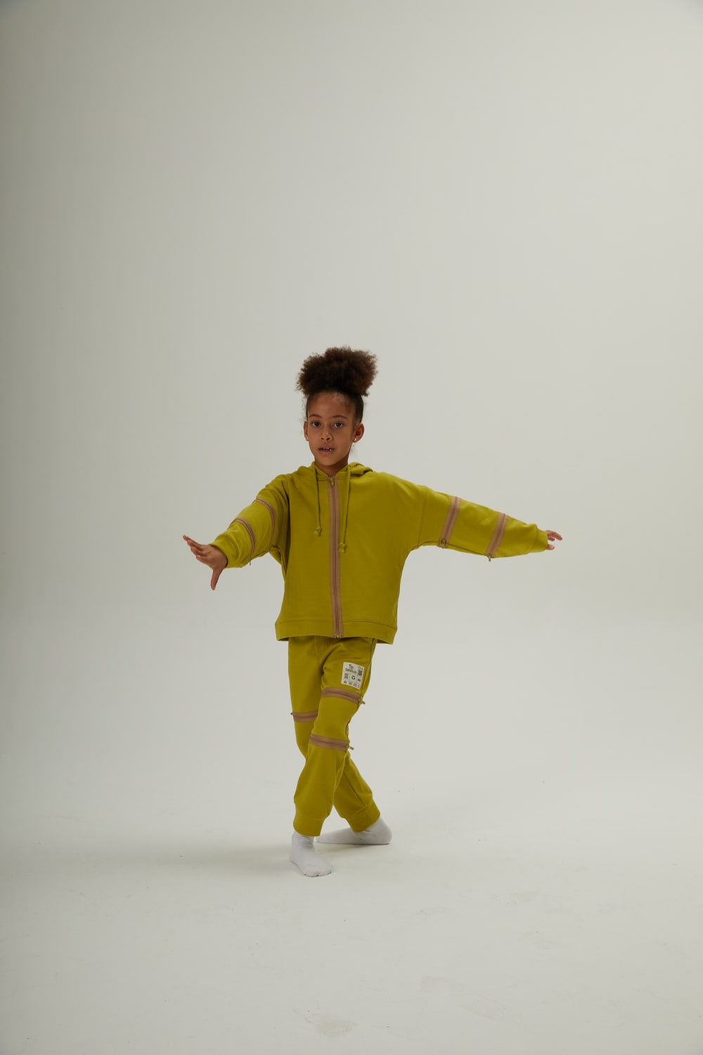 JayJayJumpie-3'ü Bir Arada Dönüşebilir Hoodie Çıkarılabilir Dirsek Parçalı Kapüşonlu Çocuk Sweatshirt | Lime-Sweatshirts & Hoodies-6-Milagron.com