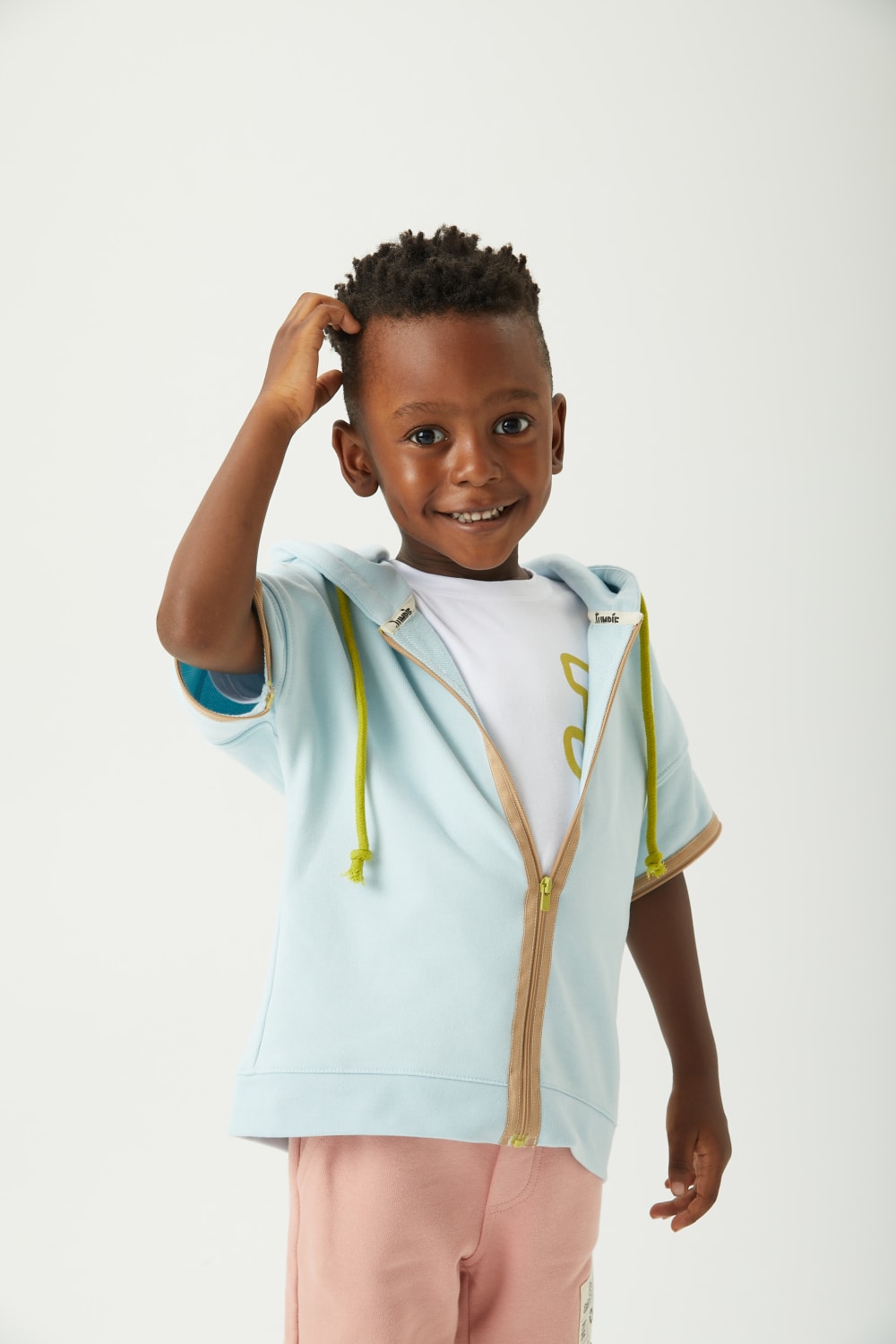 JayJayJumpie-3'ü Bir Arada Dönüşebilir Hoodie Çıkarılabilir Dirsek Parçalı Kapüşonlu Çocuk Sweatshirt | Mavi-Sweatshirts & Hoodies-4-Milagron.com