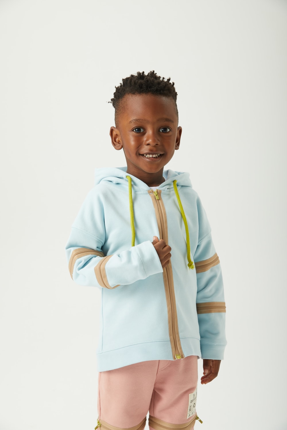 JayJayJumpie-3'ü Bir Arada Dönüşebilir Hoodie Çıkarılabilir Dirsek Parçalı Kapüşonlu Çocuk Sweatshirt | Mavi-Sweatshirts & Hoodies-6-Milagron.com