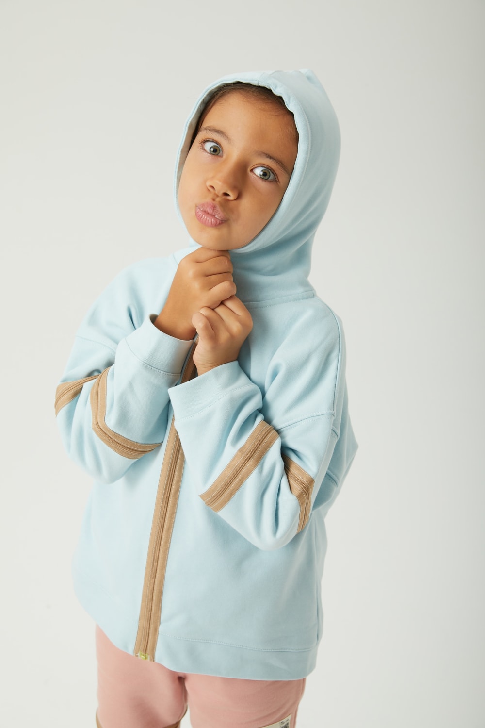 JayJayJumpie-3'ü Bir Arada Dönüşebilir Hoodie Çıkarılabilir Dirsek Parçalı Kapüşonlu Çocuk Sweatshirt | Mavi-Sweatshirts & Hoodies-7-Milagron.com