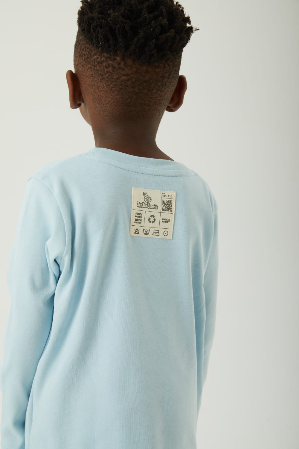 JayJayJumpie-Classic Uzun Kollu Tişört | Mavi-T-Shirts-4-Milagron.com