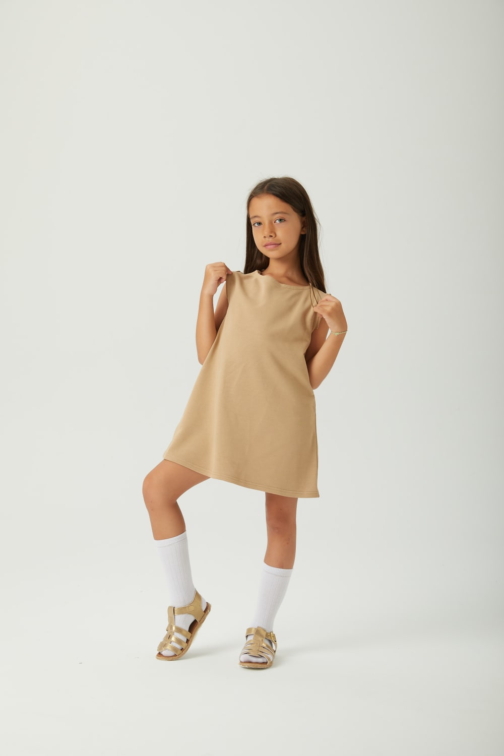 JayJayJumpie-Dönüştürülebilir Çocuk Elbise | Bej-Çocuk Elbise & Tulum-3-Milagron.com