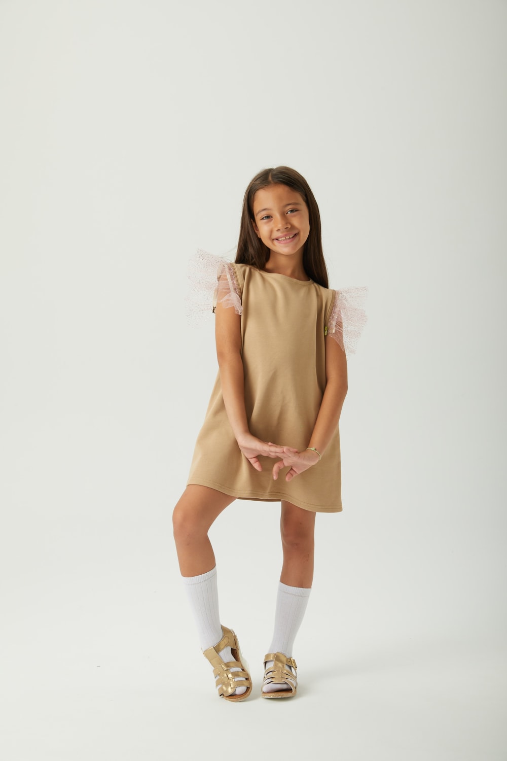 JayJayJumpie-Dönüştürülebilir Çocuk Elbise | Bej-Çocuk Elbise & Tulum-8-Milagron.com