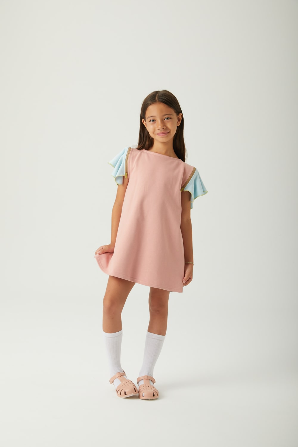 JayJayJumpie-Dönüştürülebilir Çocuk Elbise | Pembe-Çocuk Elbise & Tulum-10-Milagron.com
