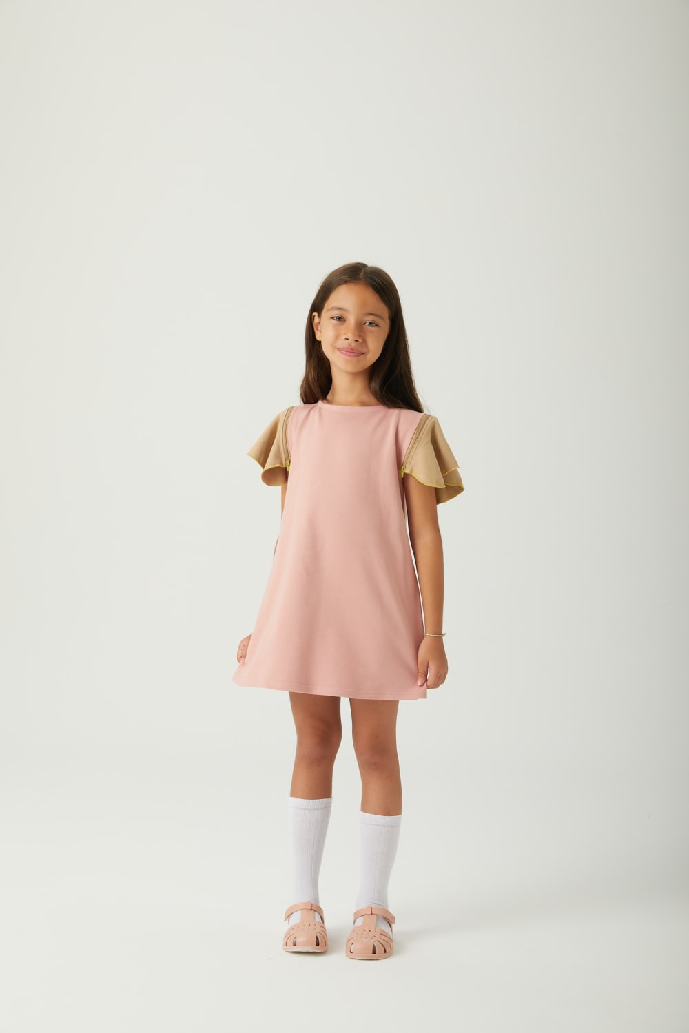 JayJayJumpie-Dönüştürülebilir Çocuk Elbise | Pembe-Çocuk Elbise & Tulum-11-Milagron.com