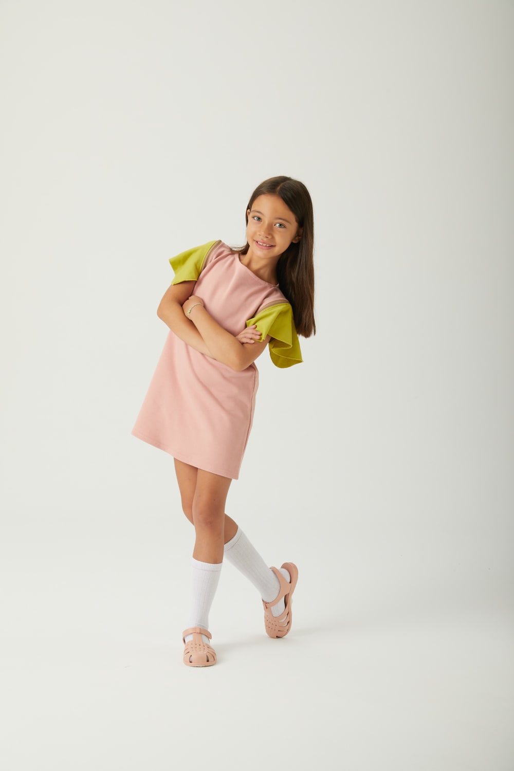 JayJayJumpie-Dönüştürülebilir Çocuk Elbise | Pembe-Çocuk Elbise & Tulum-12-Milagron.com