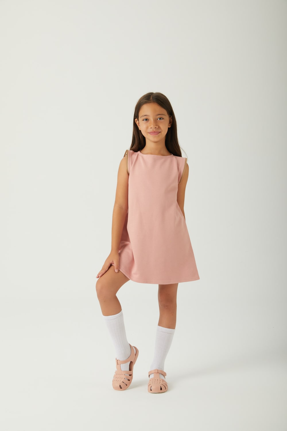 JayJayJumpie-Dönüştürülebilir Çocuk Elbise | Pembe-Çocuk Elbise & Tulum-2-Milagron.com
