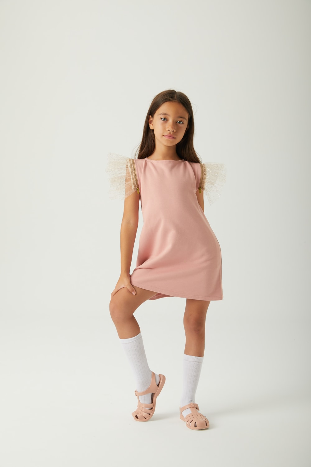 JayJayJumpie-Dönüştürülebilir Çocuk Elbise | Pembe-Çocuk Elbise & Tulum-7-Milagron.com
