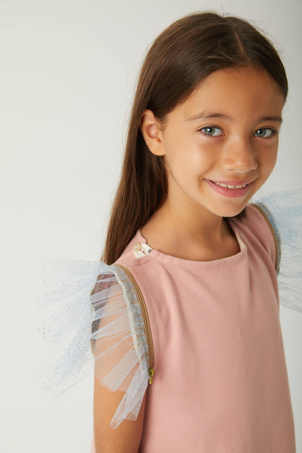 JayJayJumpie-Fermuarlı Kol Aksesuarı Prenses Elsa | Mavi-Çocuk Elbise & Tulum-3-Milagron.com