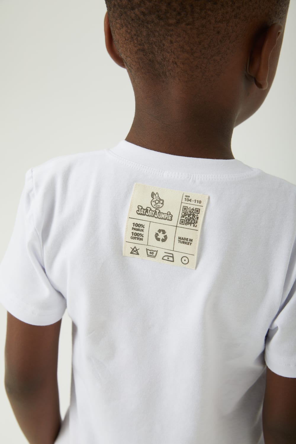 JayJayJumpie-Lime J Baskılı Pamuklu Beyaz Kısa Kollu Tişört-T-Shirts-5-Milagron.com