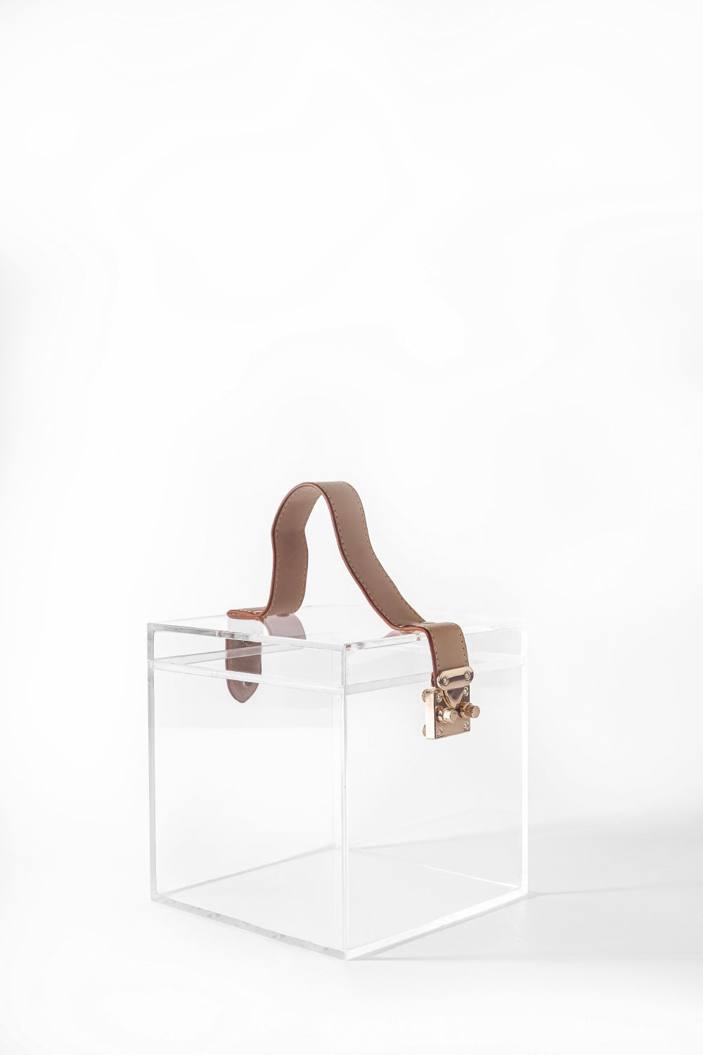 Jeloux-Alexandrite Akrilik Şeffaf Makyaj Çantası 15cm X 15cm X 15cm-El Çantası-1-Milagron.com