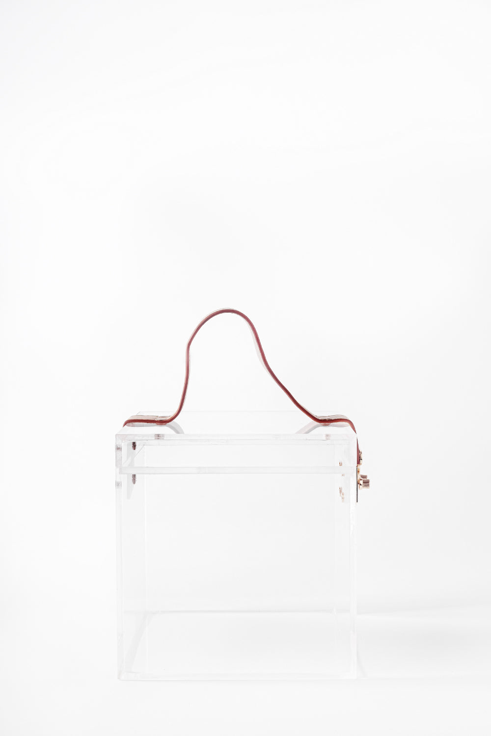 Jeloux-Alexandrite Akrilik Şeffaf Makyaj Çantası 15cm X 15cm X 15cm-El Çantası-3-Milagron.com