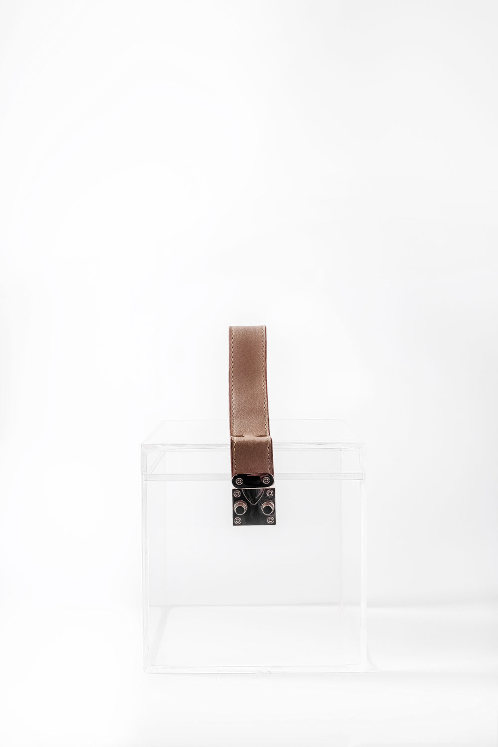 Jeloux-Alexandrite Akrilik Şeffaf Makyaj Çantası 15cm X 15cm X 15cm-El Çantası-4-Milagron.com