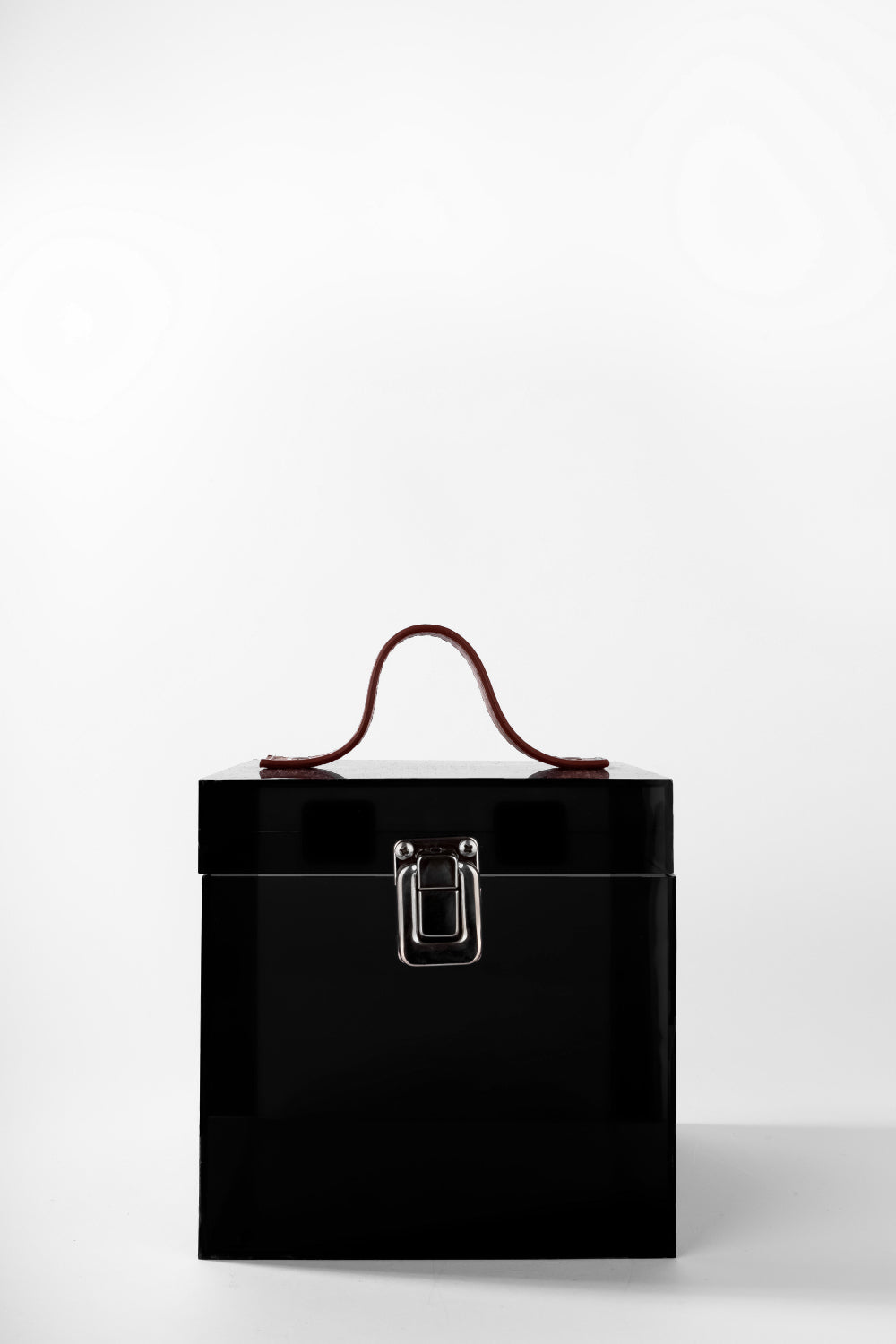 Jeloux-Onyx Akrilik Şeffaf Makyaj Çantası 15cm X 15cm X 15cm-El Çantası-1-Milagron.com