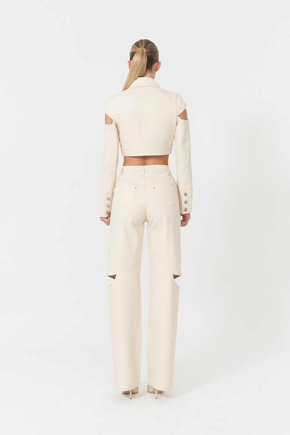 Jendue-Chaby Cut Out Shoulder Jacket-Ceket-2-Milagron.com