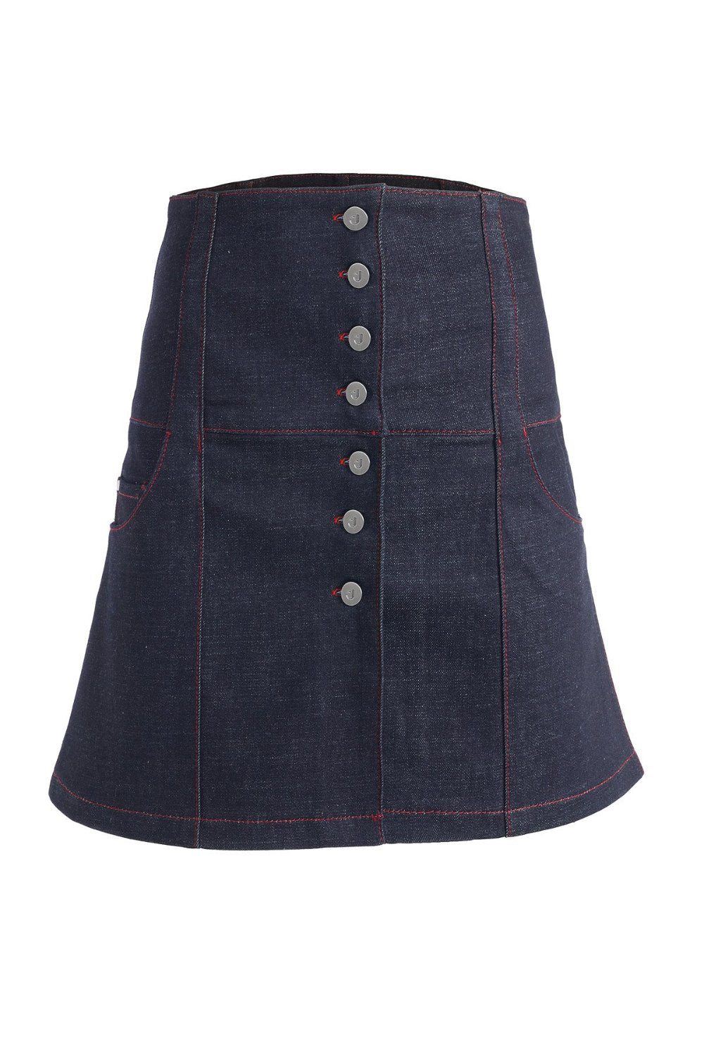Jendue-Chaby Mini Skirt Deep Blue-Etek-3-Milagron.com
