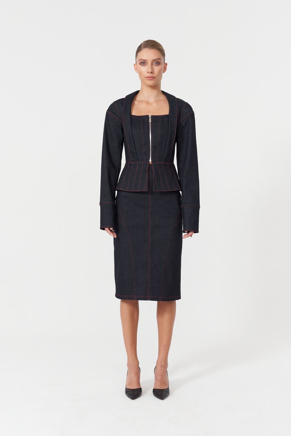 Jendue-Davidson Corset Jacket-Ceket-1-Milagron.com