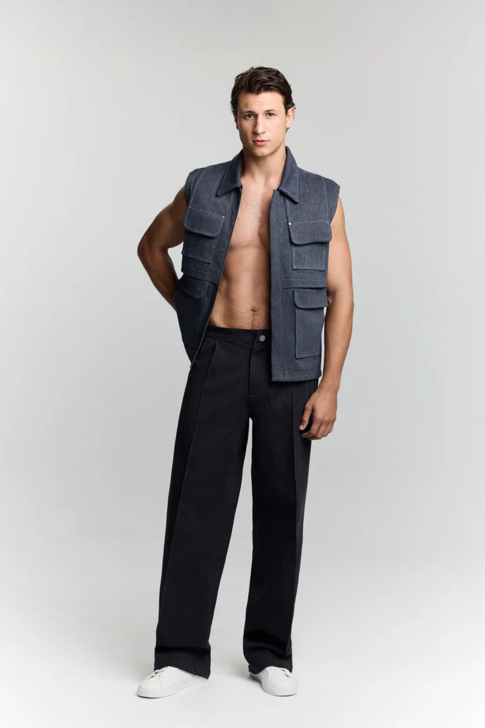 Jendue-Edgar Denim Vest-Yelek-1-Milagron.com