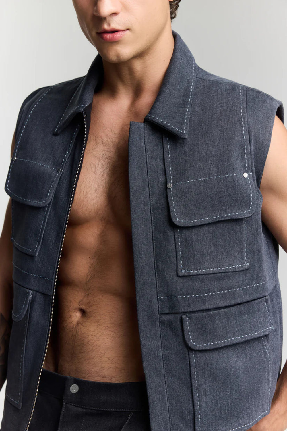 Jendue-Edgar Denim Vest-Yelek-2-Milagron.com
