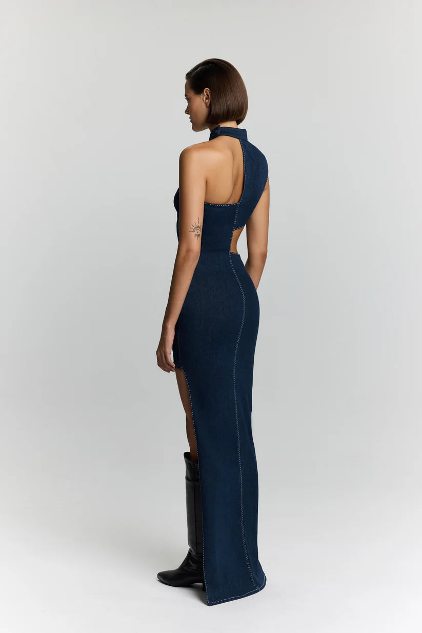 Jendue-Ivy Denim Dress-Elbise-4-Milagron.com