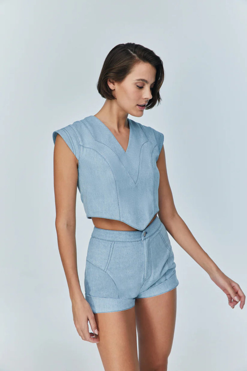 Jendue-Marvel V Neck Top-Top-1-Milagron.com