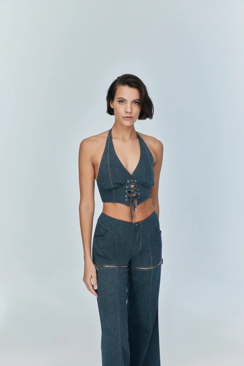 Jendue-Monte Pants & Zipper Short-Pantolon-1-Milagron.com