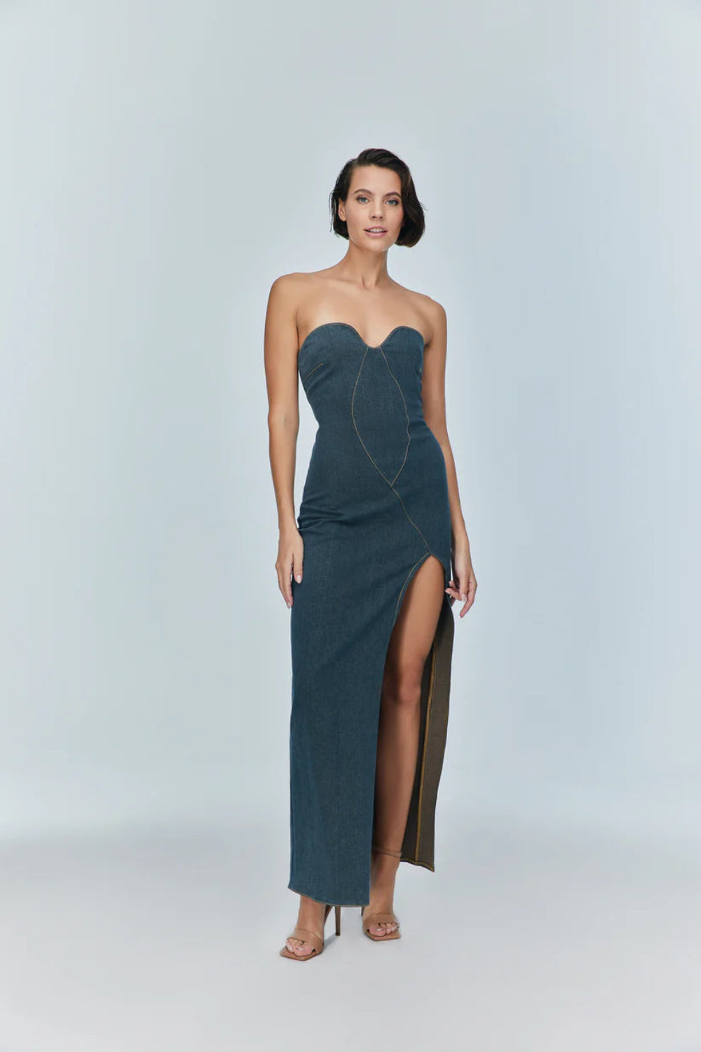 Jendue-Monte Strapless Dress-Elbise-1-Milagron.com