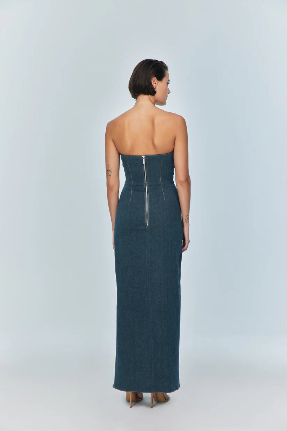 Jendue-Monte Strapless Dress-Elbise-3-Milagron.com