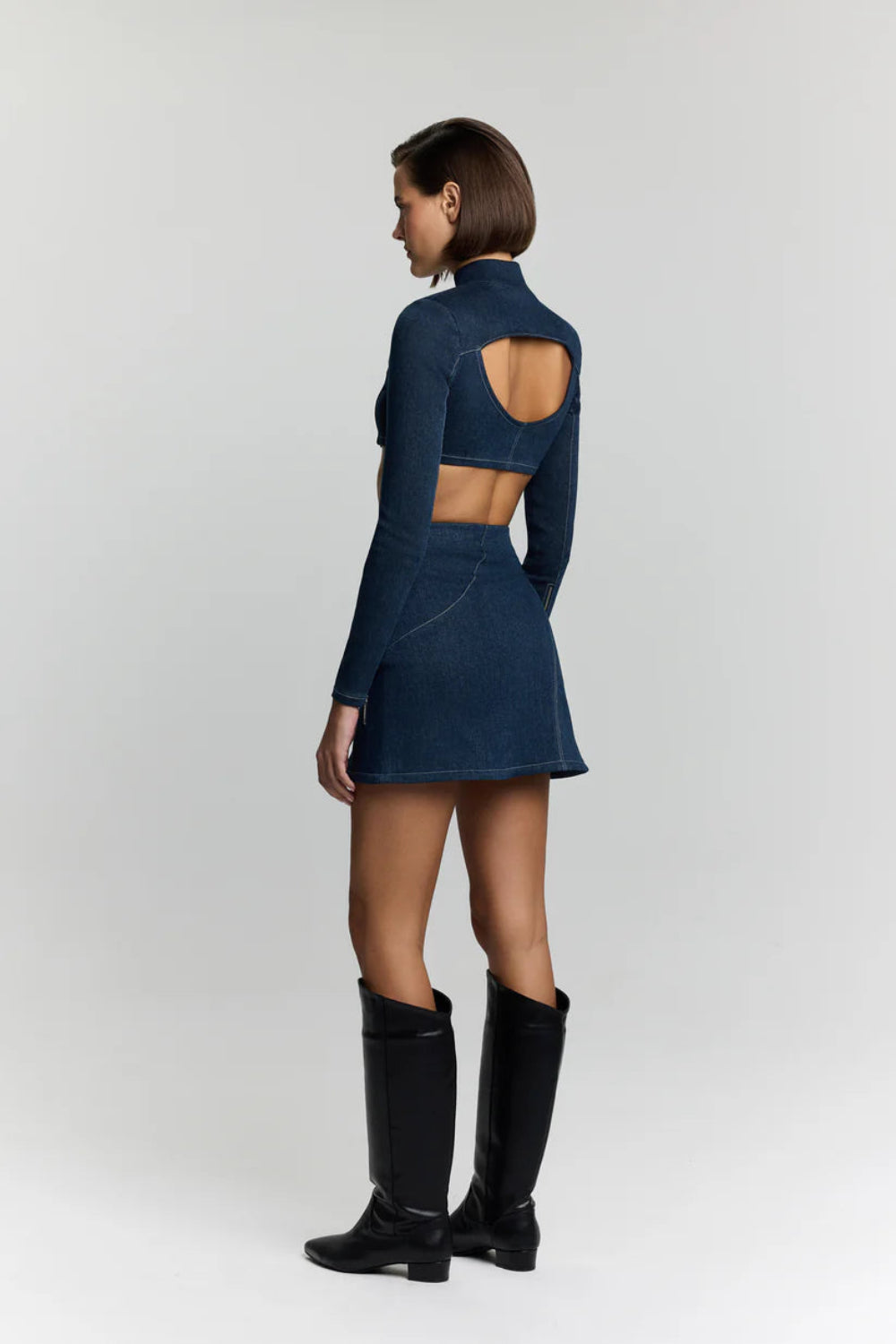 Jendue-Spin Without Denim Skirt-Etek-3-Milagron.com