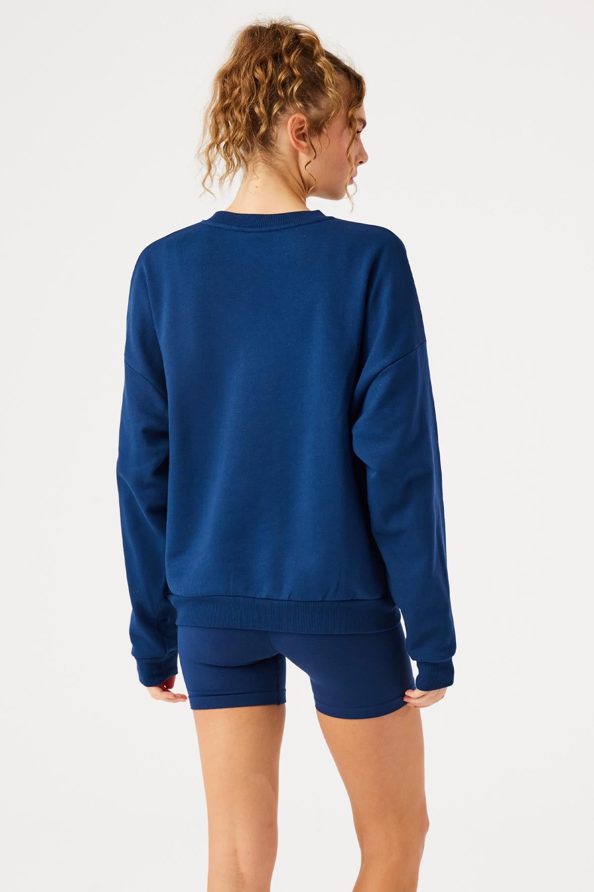 Jerf-Aura 7cm Modal Kısa Şort Lacivert-Tayt-2-Milagron.com