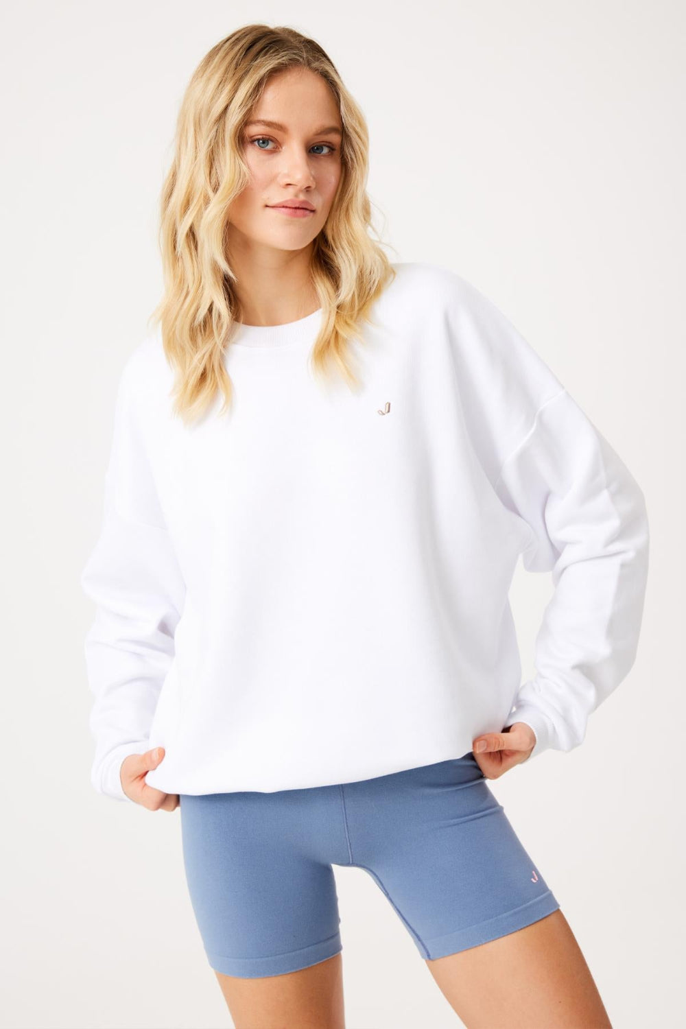 Jerf-Aura 7cm Modal Kısa Şort Mavi-Tayt-1-Milagron.com