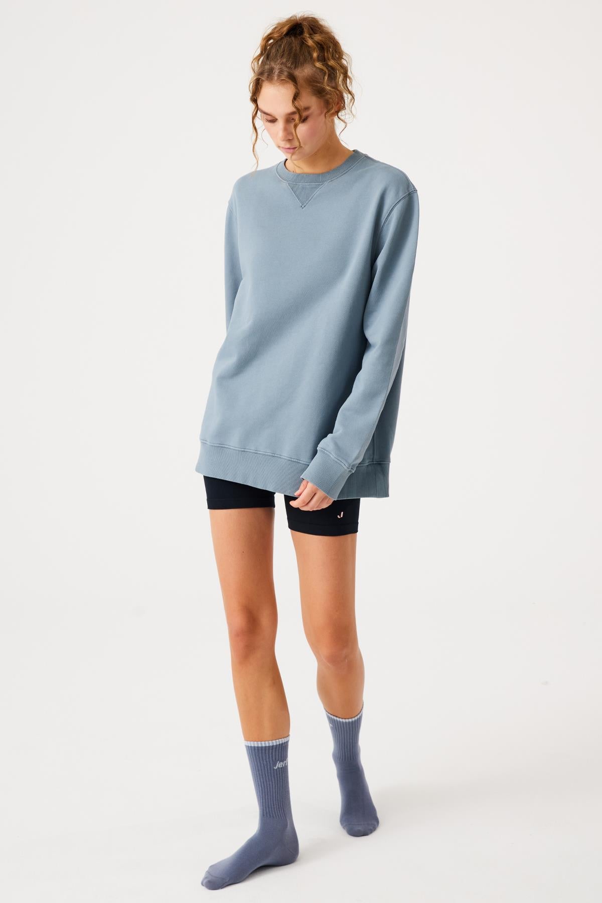 Jerf-Aura 7cm Modal Kısa Şort Siyah-Tayt-3-Milagron.com