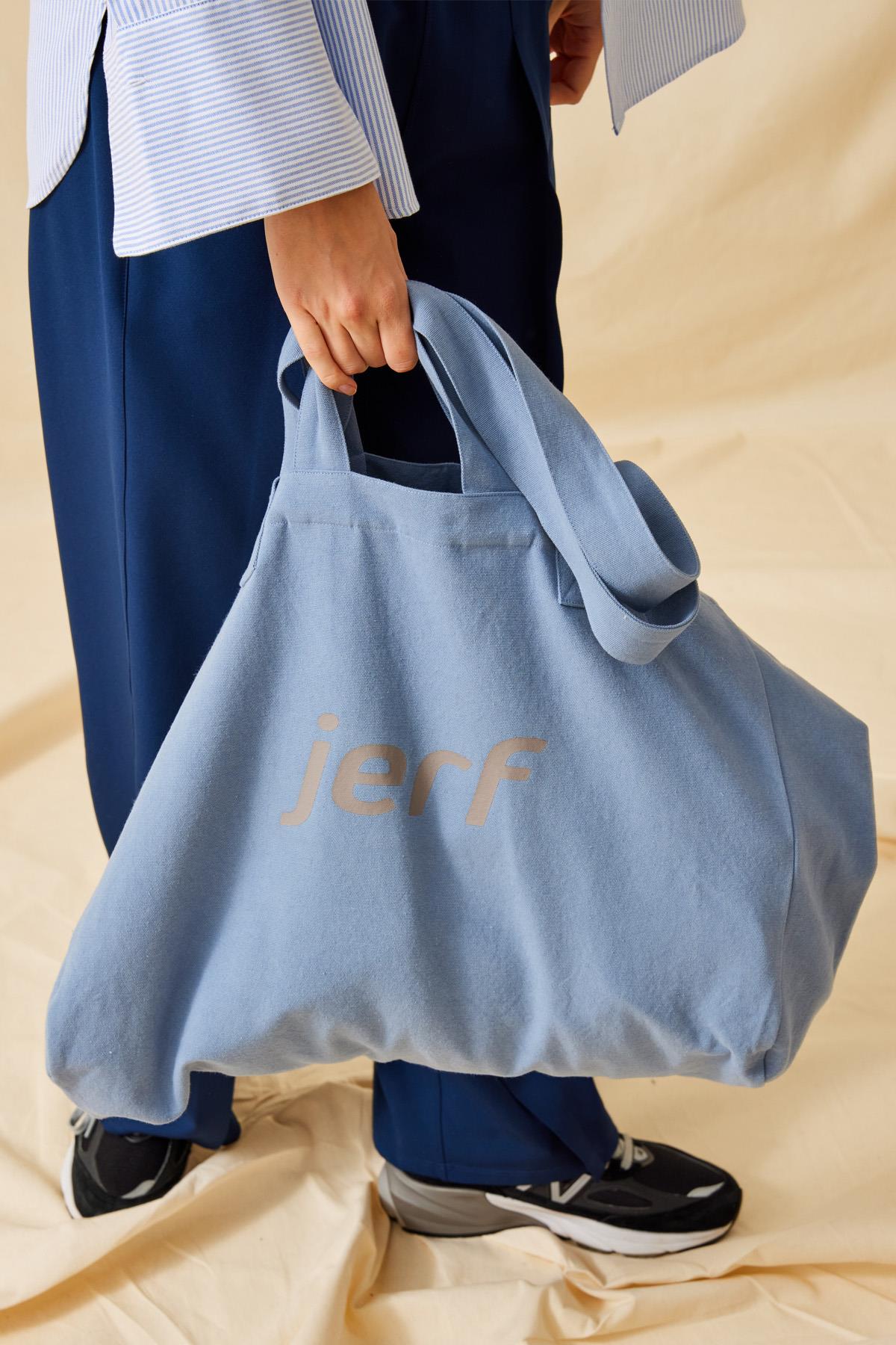 Jerf-Aura Aktif Yaşam Kanvas Çanta Mavi-Omuz Çantası-2-Milagron.com