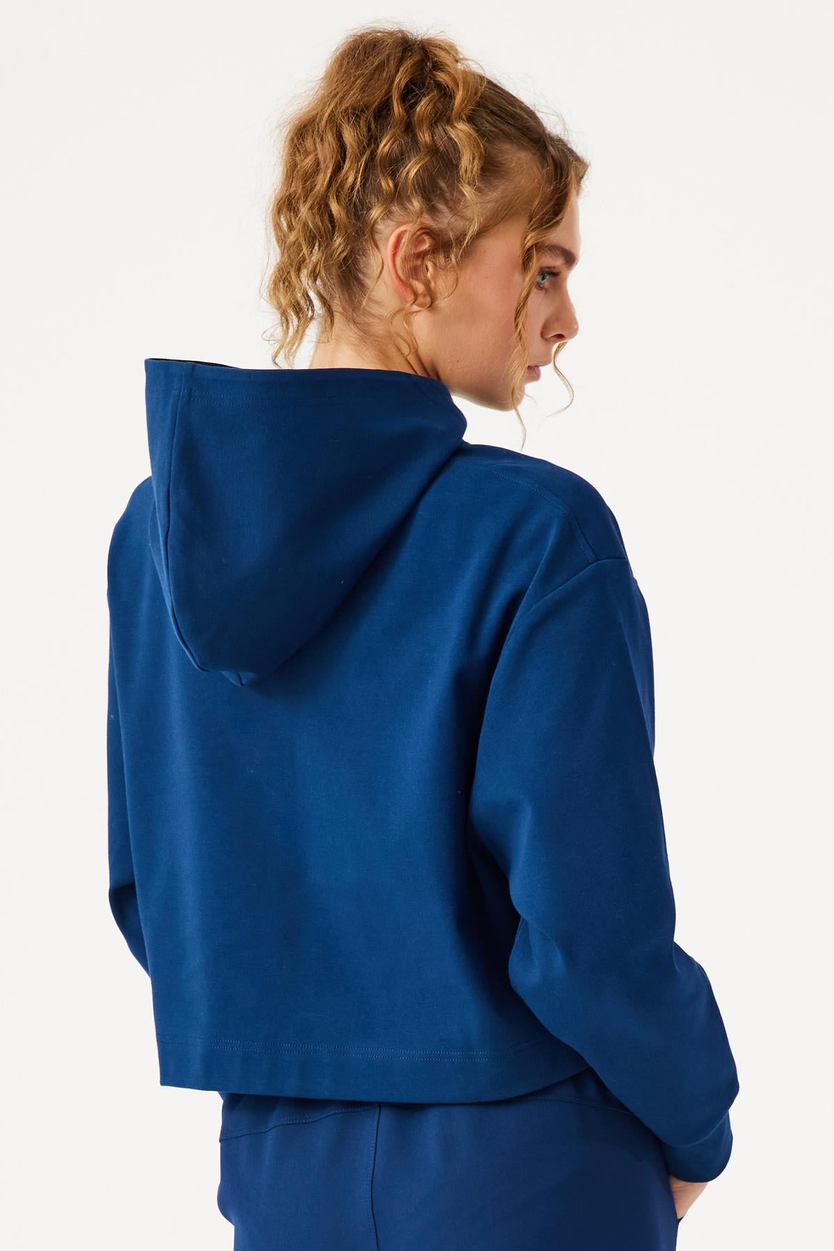 Jerf-Aura Casual Hoodie Lacivert-Sweatshirts & Hoodies-2-Milagron.com