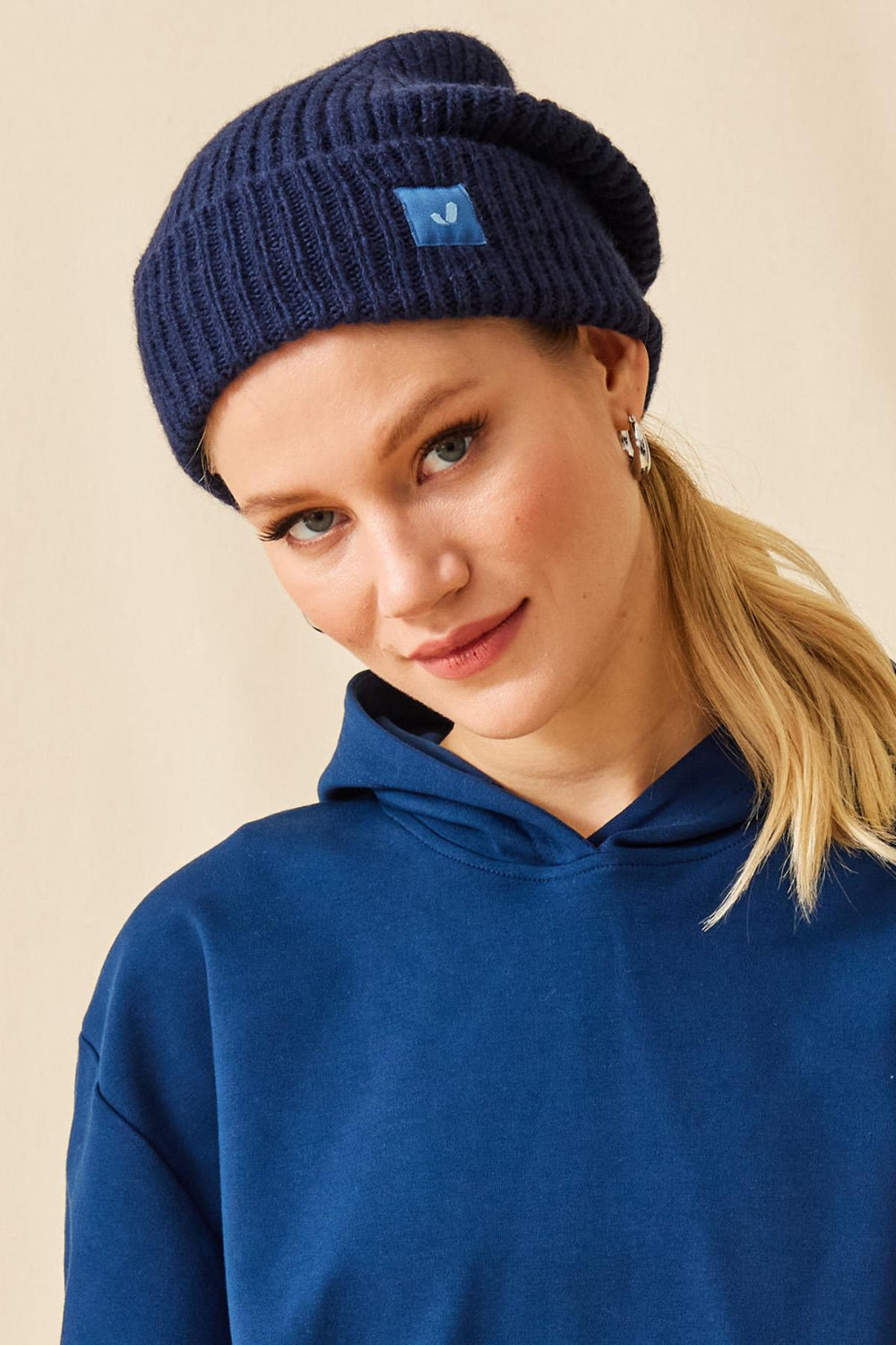 Jerf-Aura Örgü Bere Lacivert-Bere-1-Milagron.com