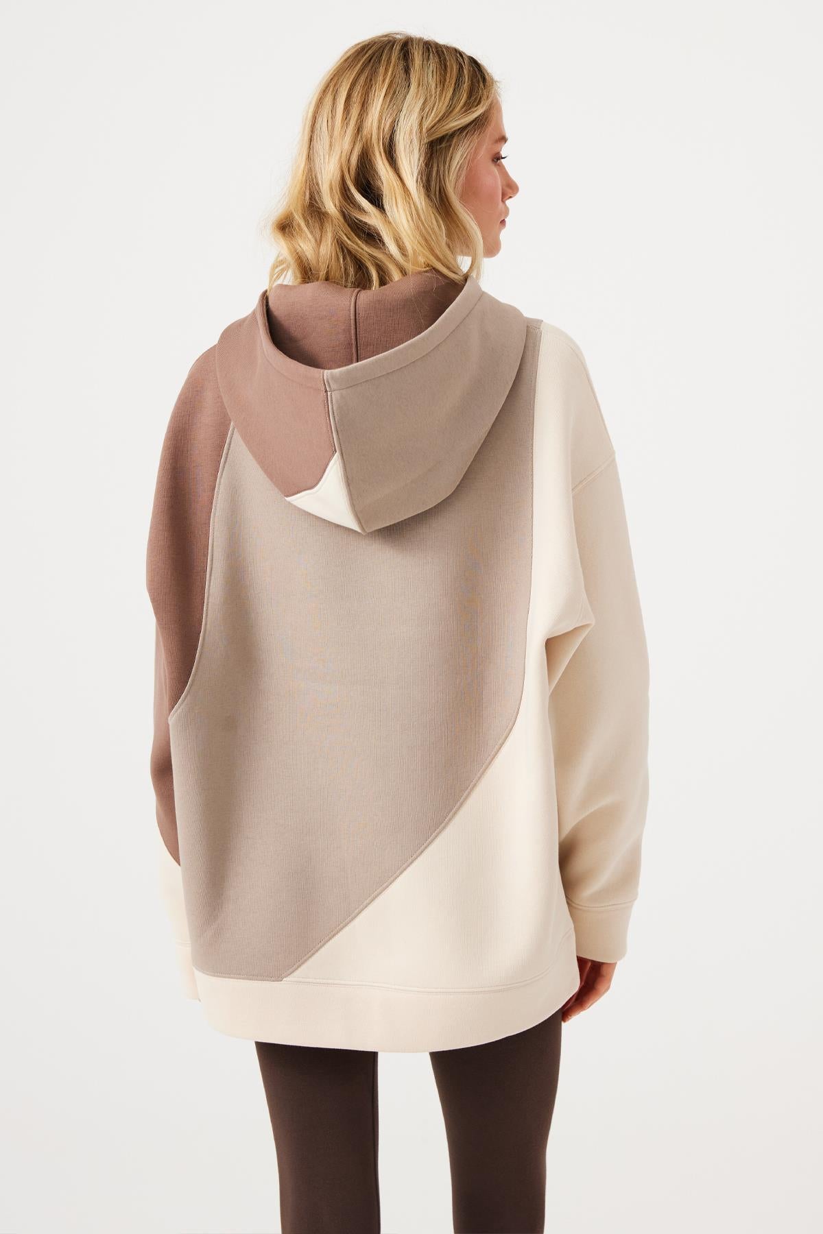 Jerf-Aura Oversize Sweatshirt Kahverengi-Sweatshirts & Hoodies-4-Milagron.com